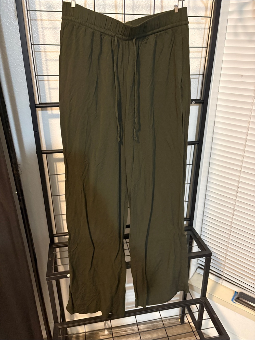 H&M Olive Green Drawstring Jogger Pants